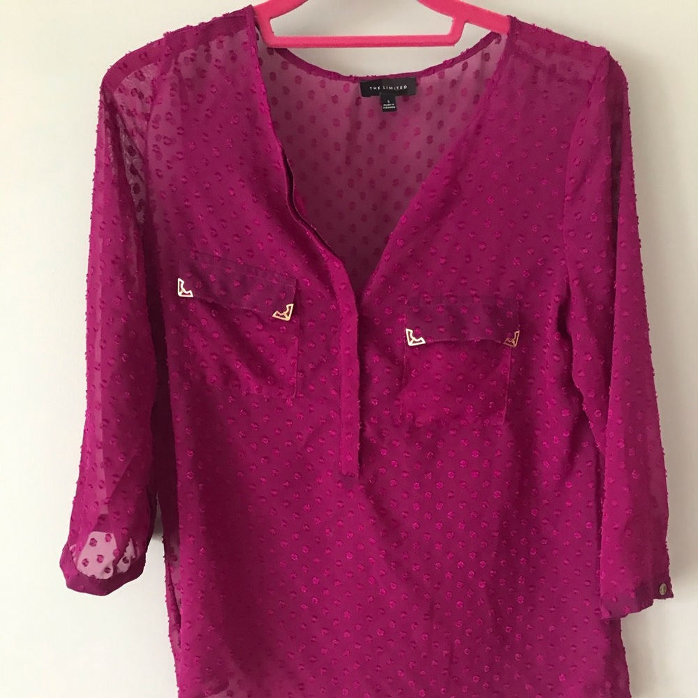Purple see through shirt